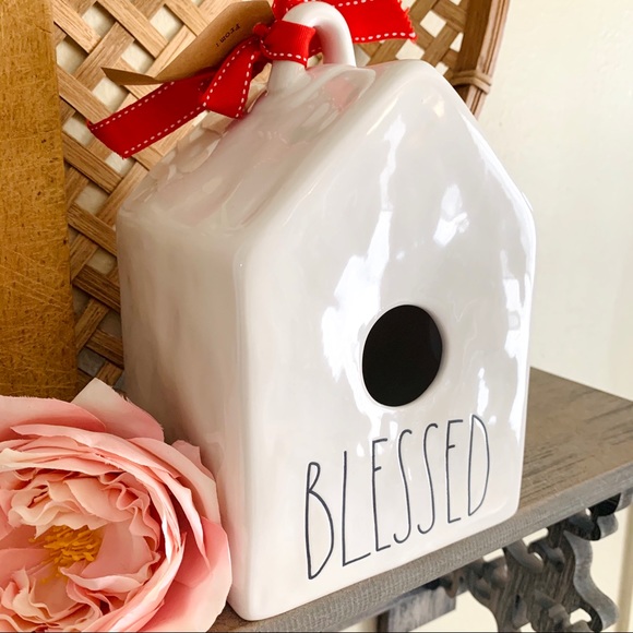 Rae Dunn 🌿 BLESSED Birdhouse (NEW) - Picture 3 of 9